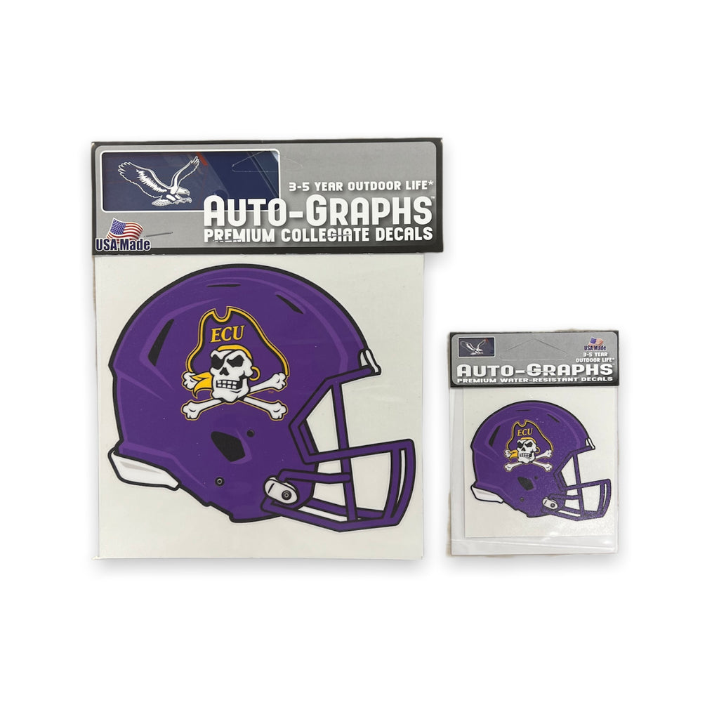 ecu mini football helmet S&C on Purple Football Helmet Decal Mini – Stadium Sports